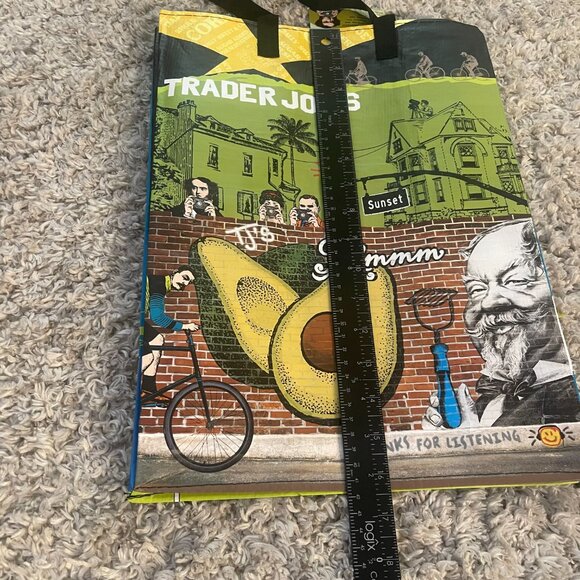 Trader Joe’s Reusable Grocery Bags Lot Of 2 California Avocado NWT - Picture 10 of 10